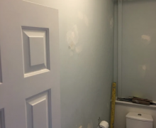 Bathroom being decorated In Wrexham