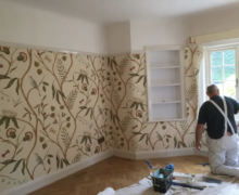 Room being painted In Wrexham