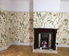 wallpapered room In Wrexham